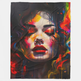 Cobertor De Velo Retrato Surreal Negrito