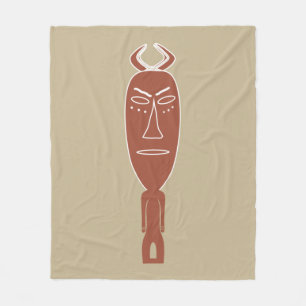 Cobertor De Velo retrato tribal abstrato africano