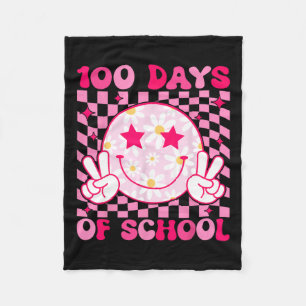Cobertor De Velo Retrô 100 Dias De Meninas Escolares Feliz Professo