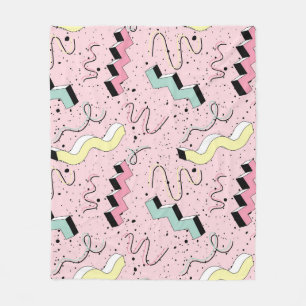 Cobertor De Velo Retro abstrato brilhante, padrão perfeito.