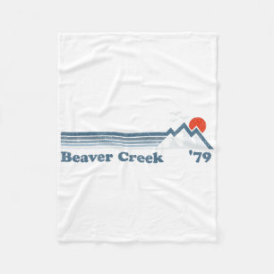 Cobertor De Velo Retro Beaver Creek Estância de Esqui Colorado Snow