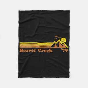 Cobertor De Velo Retro Beaver Creek Estância de Esqui Colorado Snow