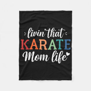 Cobertor De Velo Retro da Vida da Mãe Karate -