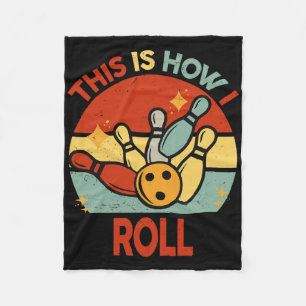 Cobertor De Velo Retro É Assim Que Eu Rolo Boliche S Crianças Infan