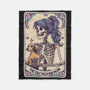 Cobertor De Velo Retro Engraçado O Esqueleto Do Cartão Tarot Da Mãe