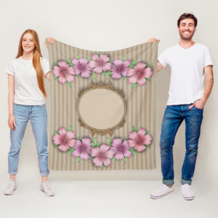 Cobertor De Velo Retro, floral