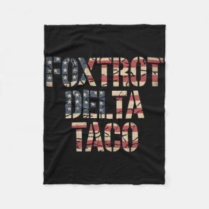 Cobertor De Velo Retro Fox Vermelho Delta Taco Engraçado Trump Resi