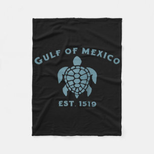Cobertor De Velo Retro Golfo Do México Est 1550 Turtle Beach Golfo