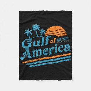Cobertor De Velo Retro Golfo Dos EUA América 2025 Bandeira American