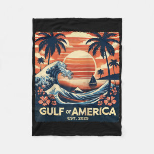 Cobertor De Velo Retro Golfo Dos Eua América Est 2025 Bandeira Amer