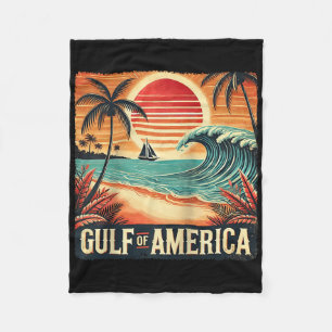 Cobertor De Velo Retro Golfo Dos Eua América Est 2025 Bandeira Amer