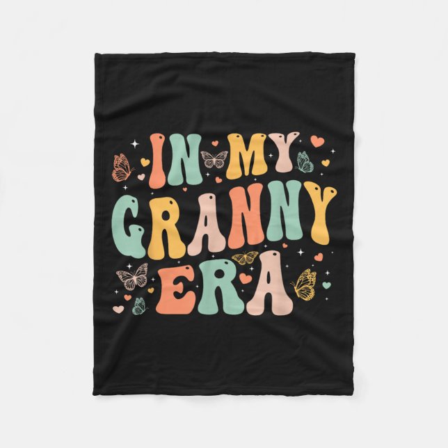 Cobertor De Velo Retro Groovy In My Granny Era Mother's Day Women  (Frente)