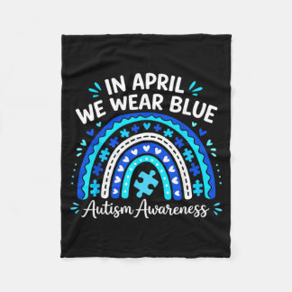 Cobertor De Velo Retro Groovy Rainbow Autism Awareness Men Women