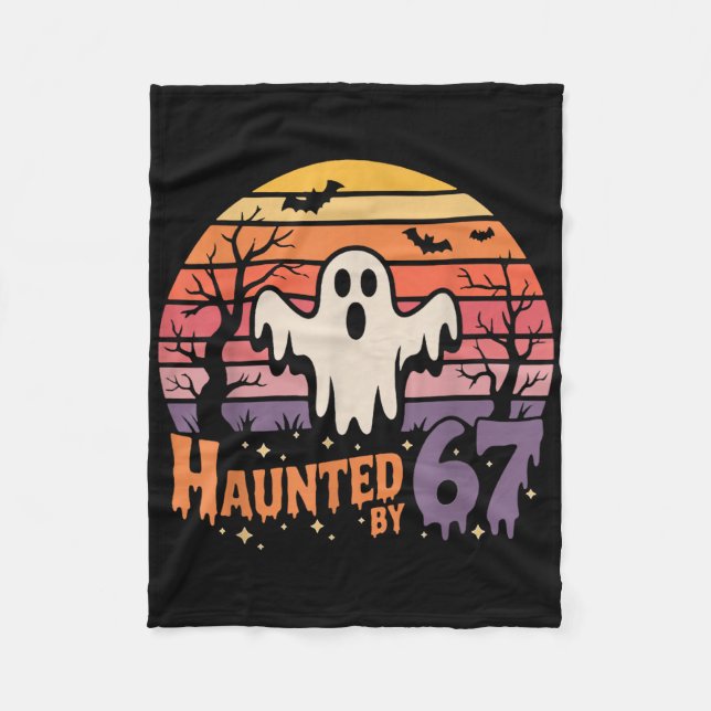 Cobertor De Velo Retro Haunted Meme 67 Six Seven 6 7  (Frente)