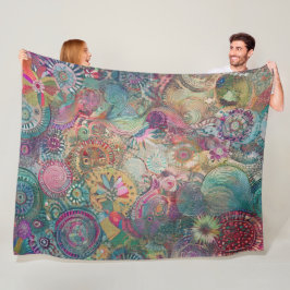 Cobertor De Velo Retro Hippie: Fantasy Blanket