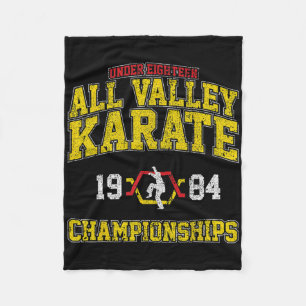 Cobertor De Velo Retro Karate Vintage All Valley Karate Champio