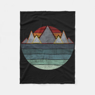 Cobertor De Velo Retro Mountain Outdoors - Caminhada, Acampamento,