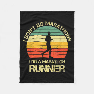 Cobertor De Velo Retro Não Faço Maratonas Eu Sou Uma Corredora De M