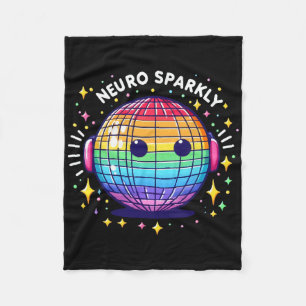 Cobertor De Velo Retro Neurodivergente Neurobrilhante Espectro Auti