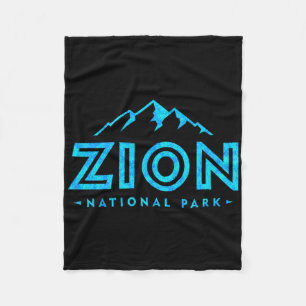 Cobertor De Velo Retro Parque Nacional Zion Utah Montanha Mulheres