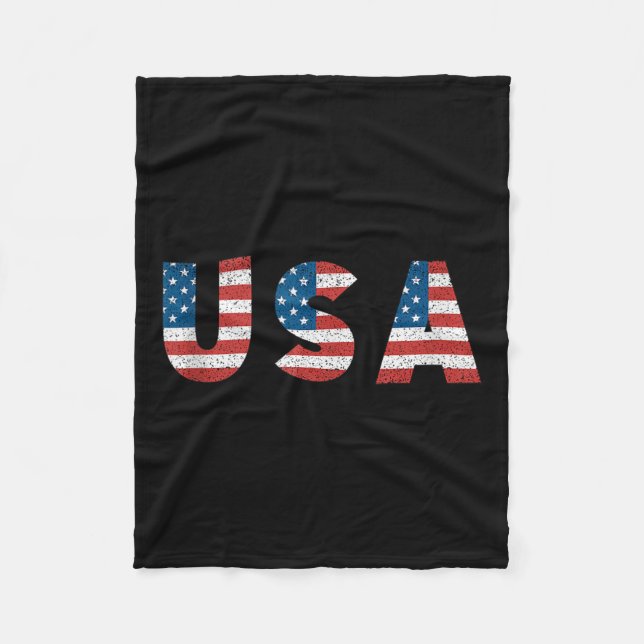 Cobertor De Velo Retro Patriótico Americano 20 Ja (Frente)