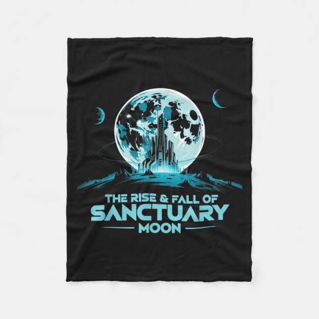 Cobertor De Velo Retro Quote The Rise And Fall Of Sanctuary Moon Cl (Frente)