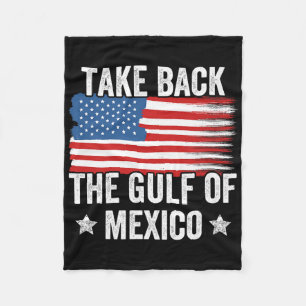 Cobertor De Velo Retro Retorna O Golfo Do México Bandeira Americana