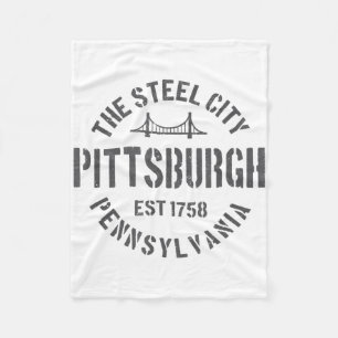Cobertor De Velo Retro Steel City Pittsburgh Pensilvânia Yinz