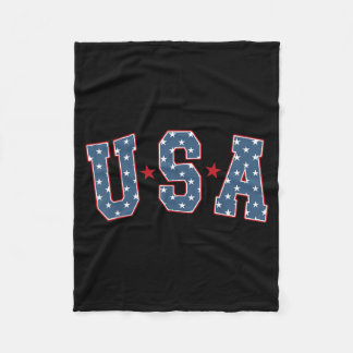 Cobertor De Velo Retro USA Estrela 4 de Julho Patriótico Independên