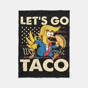 Cobertor De Velo Retro Vamos Ir Taco Funny Vamos Ir Taco Para Homen