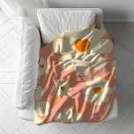 Cobertor De Velo Retro Vintage Daisy Floral Botânico 70S Abstrato<br><div class="desc">Retro Vintage Daisy Floral Botânico 70S Abstrato</div>