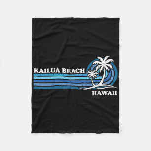 Cobertor De Velo Retro Vintage Family Vacage Hawaii Kailua Beach