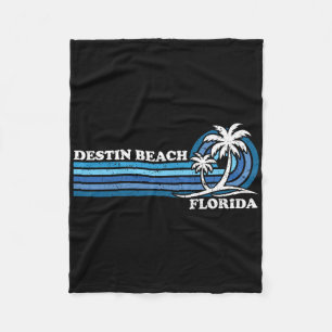 Cobertor De Velo Retro Vintage Family Vacing Florida Destin Beach