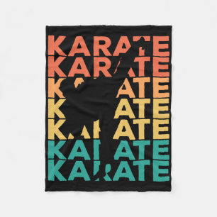 Cobertor De Velo Retro Vintage Karate Gift Para Karateka