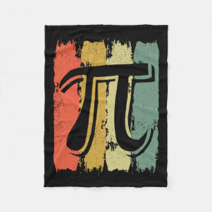 Cobertor De Velo Retro Vintage Pi Geek Matemático Matemático Pi Dia