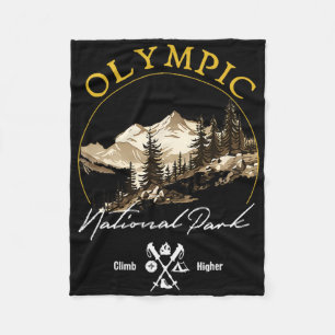 Cobertor De Velo Retro Vintage Roupa de Parque Nacional da olimpiad