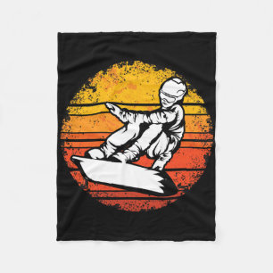 Cobertor De Velo Retro Winter Sport Snowboard Snowboarder Snowboard