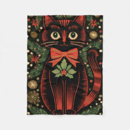 Cobertor De Velo RetroXmasCat
