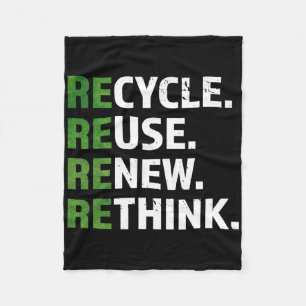 Cobertor De Velo Reutilização do Reciclar legal Renovar Repensar Ci