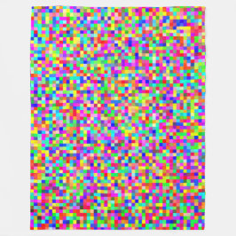 Cobertor De Velo RGB Pixelado Abstrato