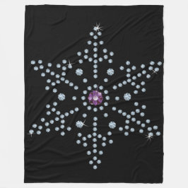 Cobertor De Velo Rhinestone Snowflake Diamantes