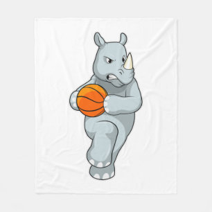 Cobertor De Velo Rhino como jogador de basquetebol