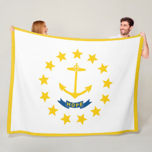 Cobertor De Velo Rhode Island State Flag Impressão Patriotc