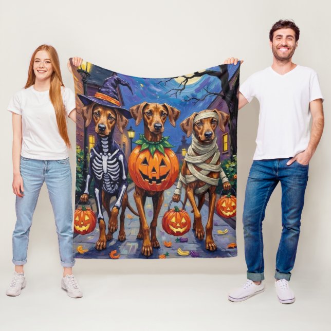Cobertor De Velo Rhodesian Ridgeback em Fantasias de Halloween (In Situ)