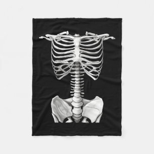 Cobertor De Velo Rib Cage Halloween Presentes Para Homens Mulheres