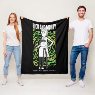 Cobertor De Velo RICK AND MORTY™ Morty Abraçando Rick