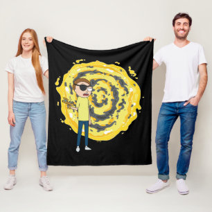 Cobertor De Velo RICK E MORTY™   Portal de mau Morty