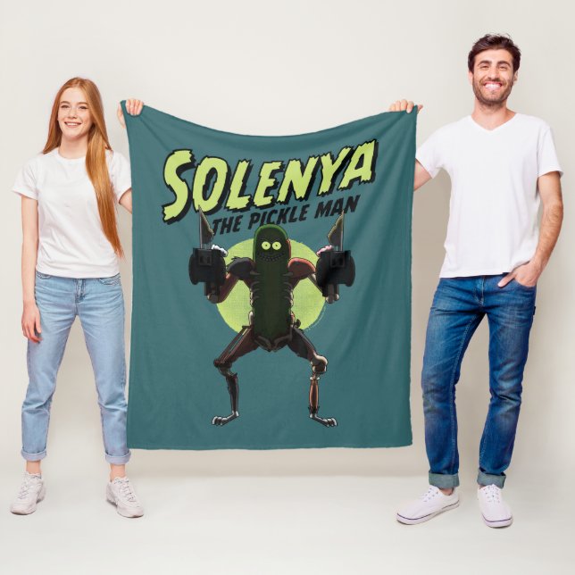Cobertor De Velo RICK E MORTY™ | Solenya - O Pickle Man (In Situ)