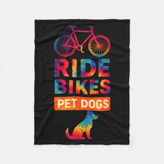 Cobertor De Velo Ride Bikes Pet Dogs Bicycle Cycling Biking Dog Lov (Frente)