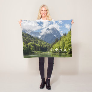 Cobertor De Velo Riessersee Alps Garmisch Partenkirchen Bavaria